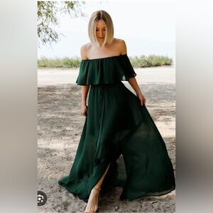 NWT Baltic Born Victoria Off Shoulder Maxi Dress
